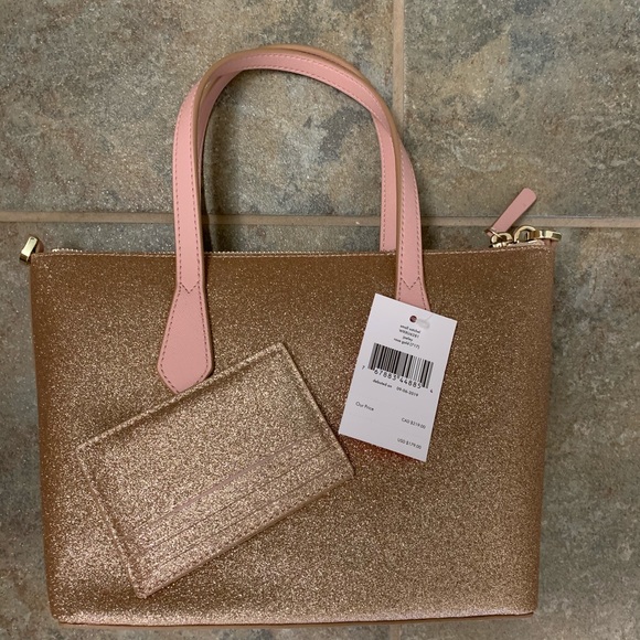 KATE SPADE JOELEY SATCHEL GOLD CARD HOLDER SET - Picture 3 of 8